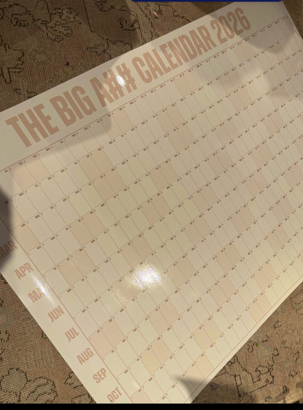 Giant Dry-Erase Year Planner (2026)